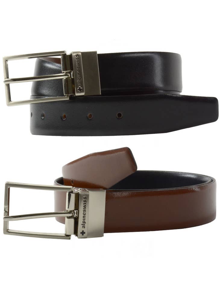 Mens Dress Belt Reversible