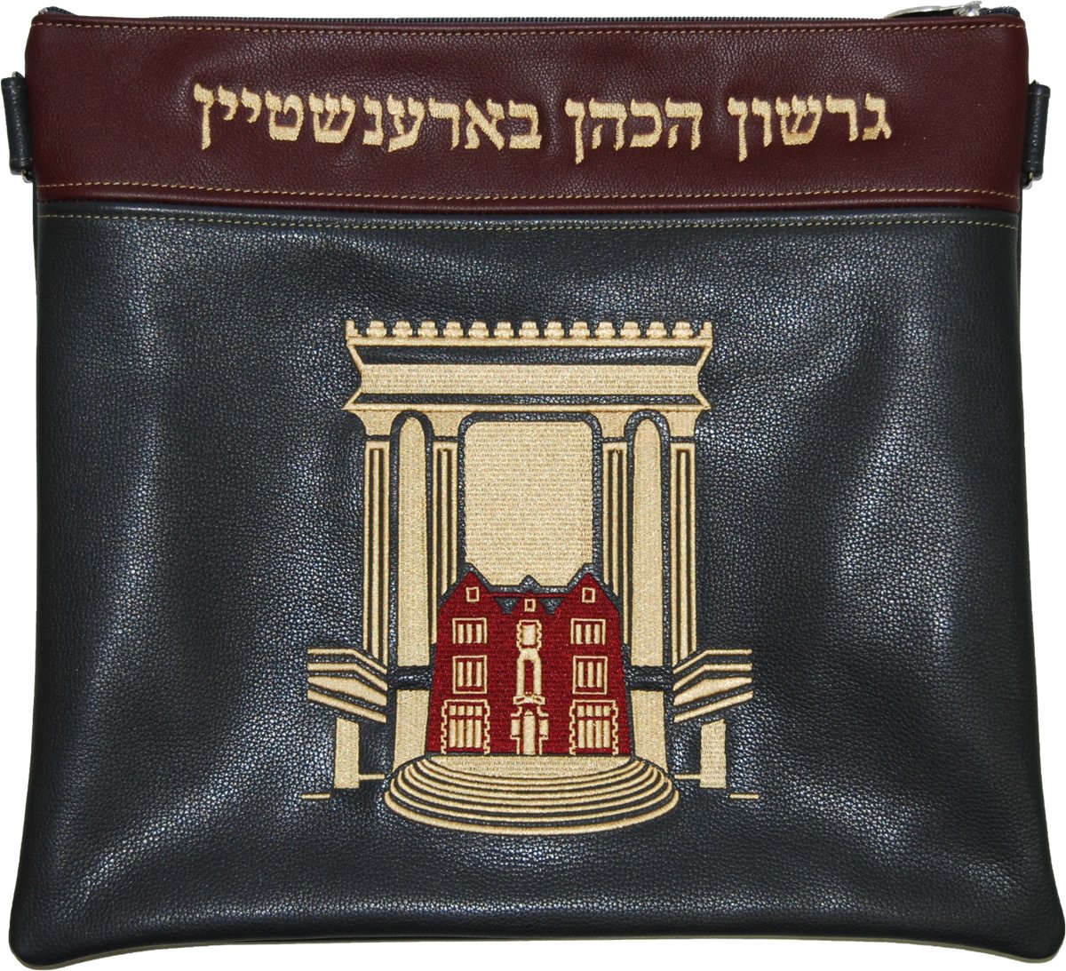 770 with Bais Hamikdash design Tallis and Tefillin bag - Simcha Couture