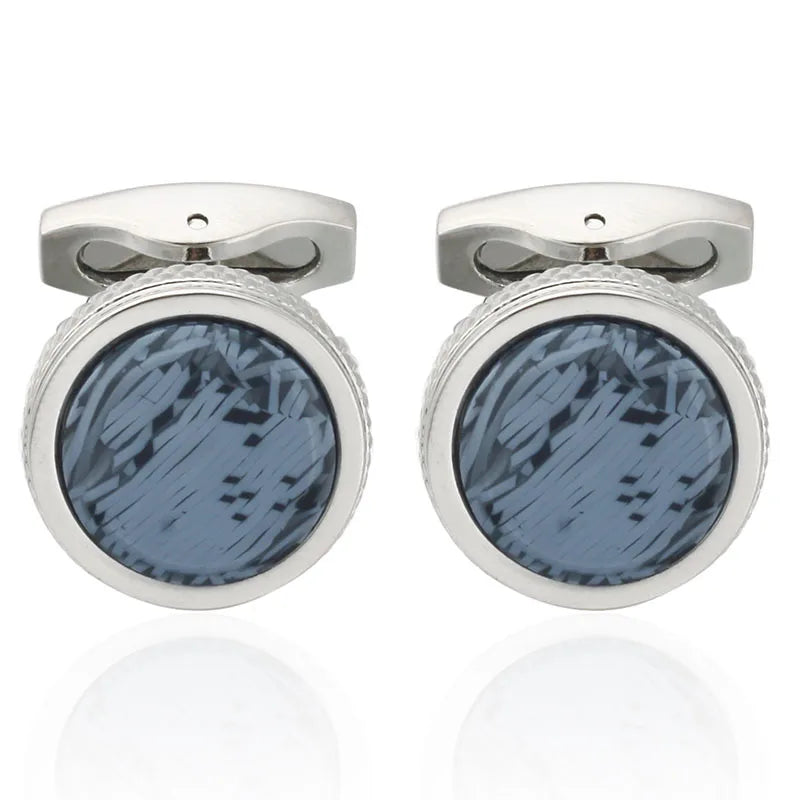 Grey/Blue Cufflinks