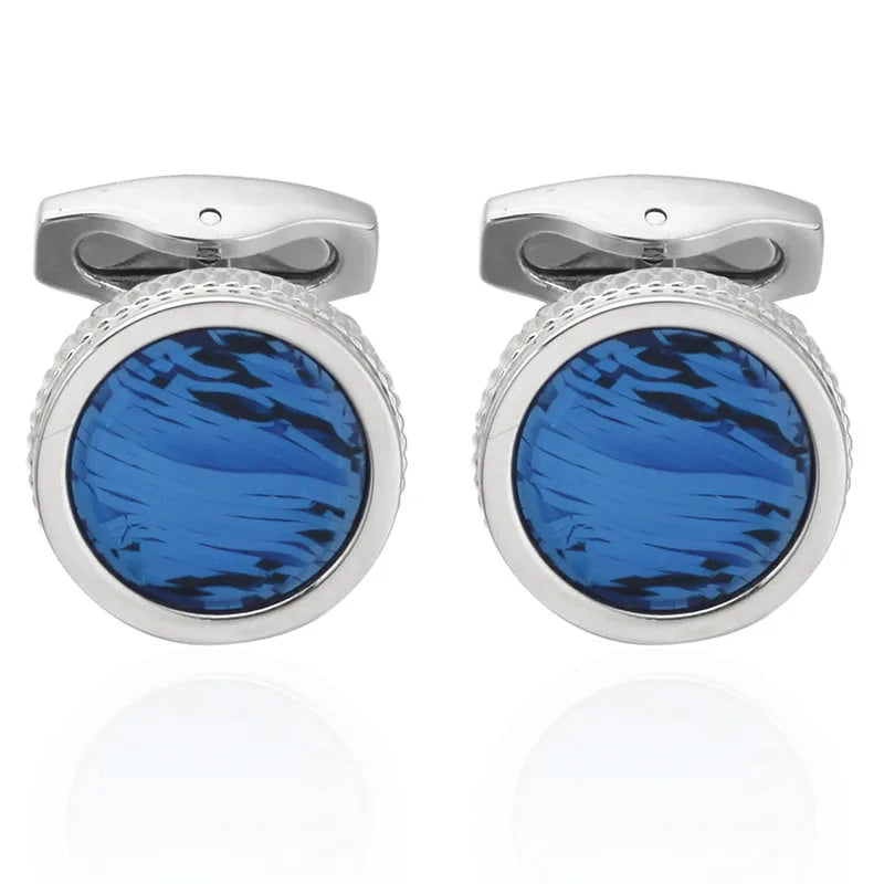 Grey/Blue Cufflinks