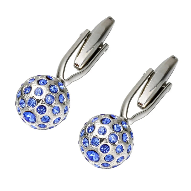Silver Blue Cufflinks