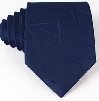 Blue Men's Tie with lines