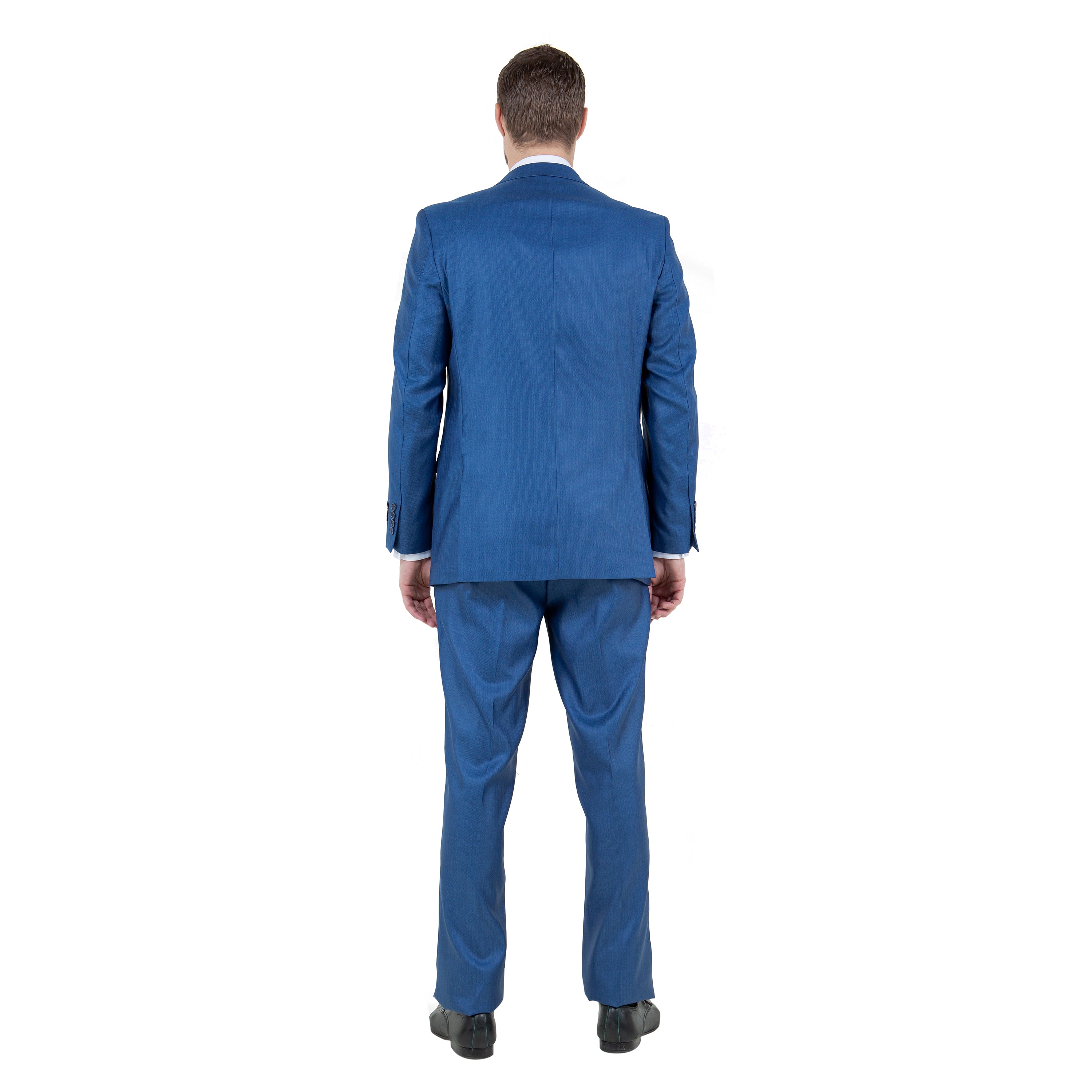 Men's Modern-Fit 3pc Sharkskin Suit Set