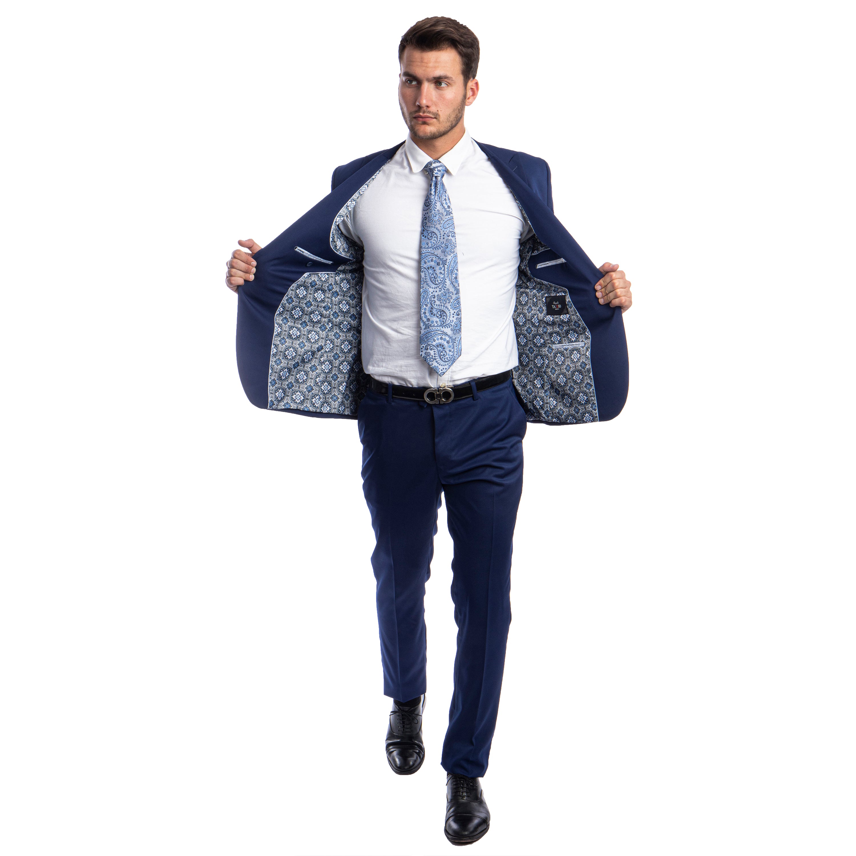 Men's Skinny-Fit 2pc Suit w/ Peak Lapel