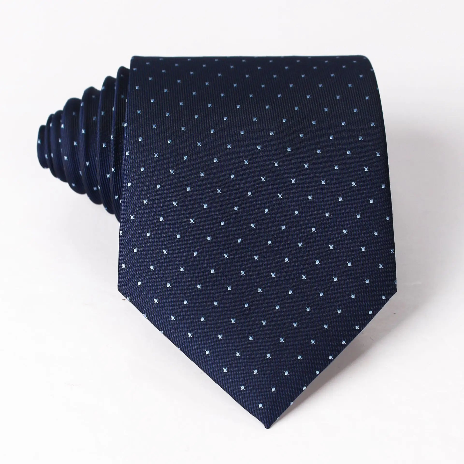 Navy with white dots tie 8cm