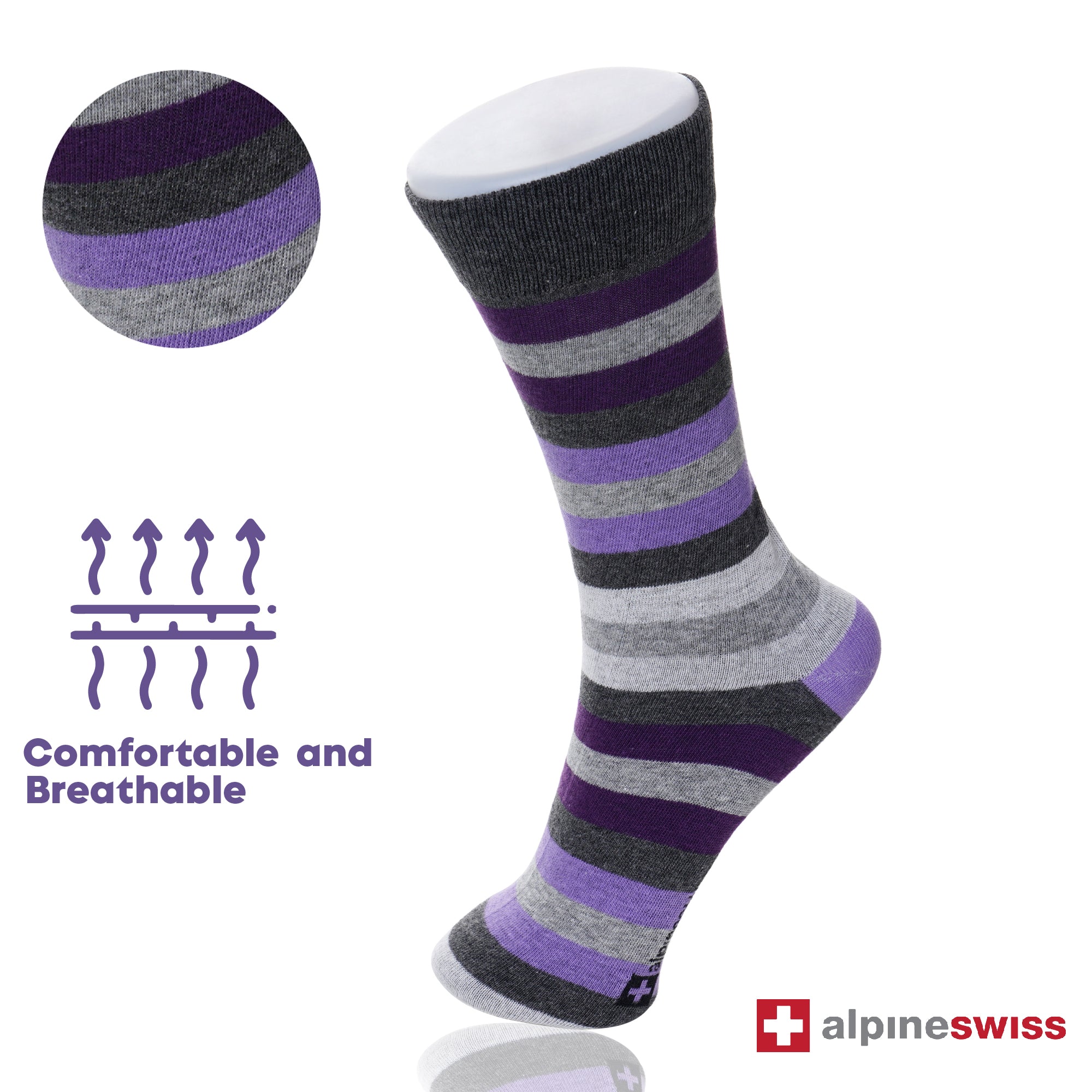 Alpine Swiss Mens Dress Sock Variety - Simcha Couture