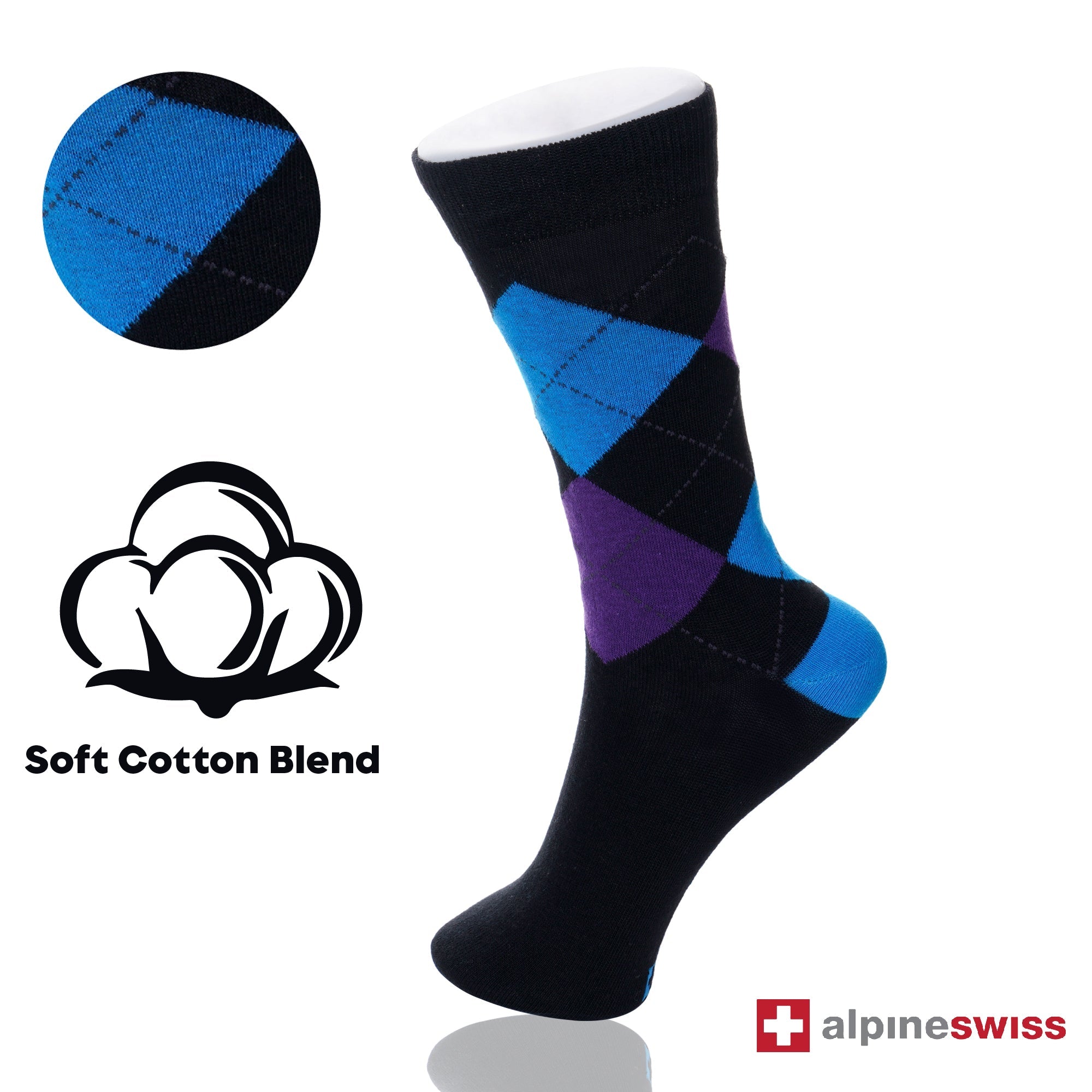 Alpine Swiss Mens Dress Sock Variety - Simcha Couture