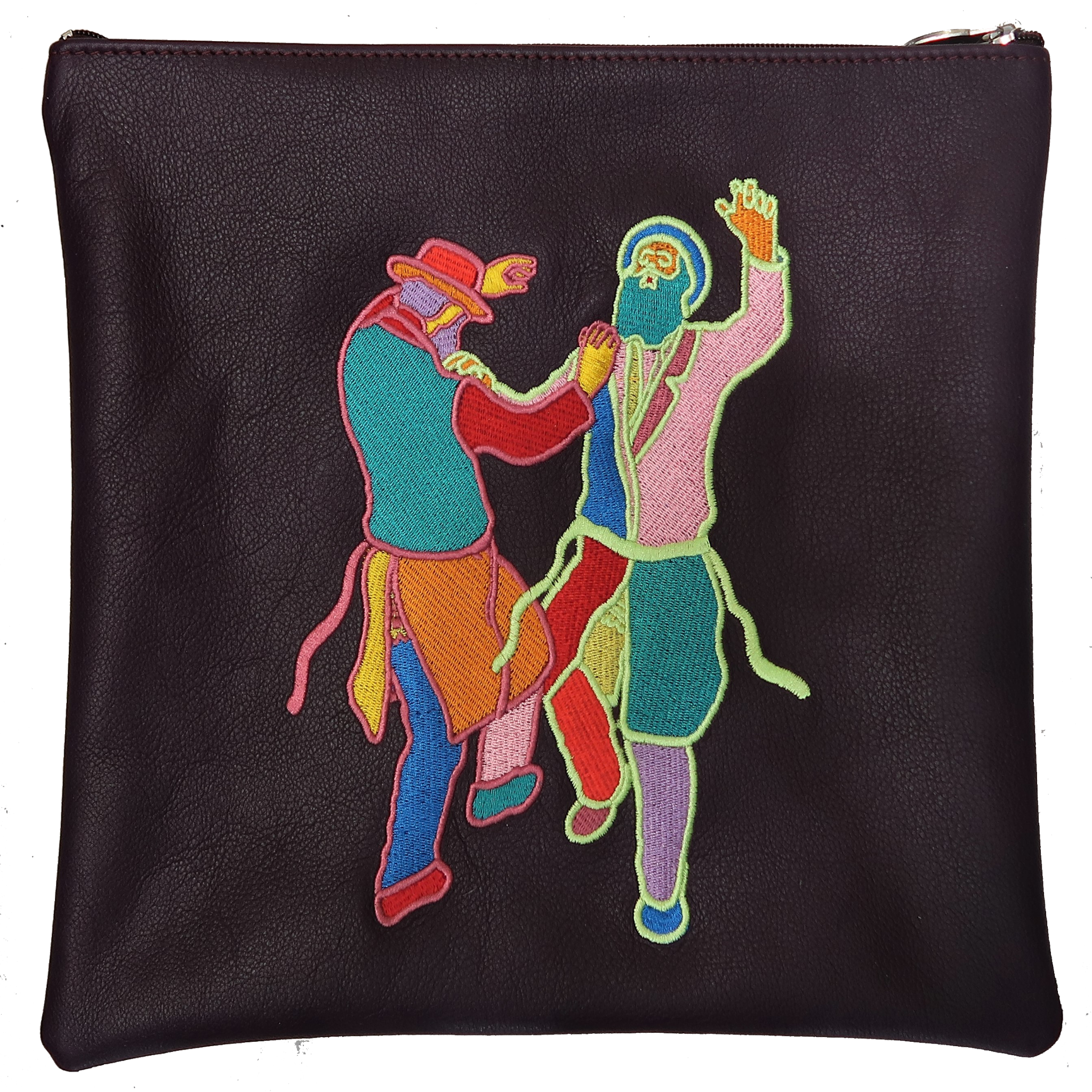 Tallis Tefilin bag with dancing Rabbis Chassidim