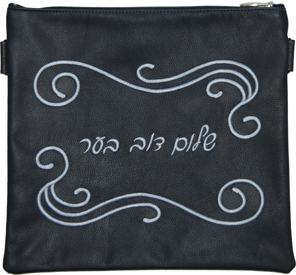 Leather Tallis & Tefilllin bag simple Swirl design