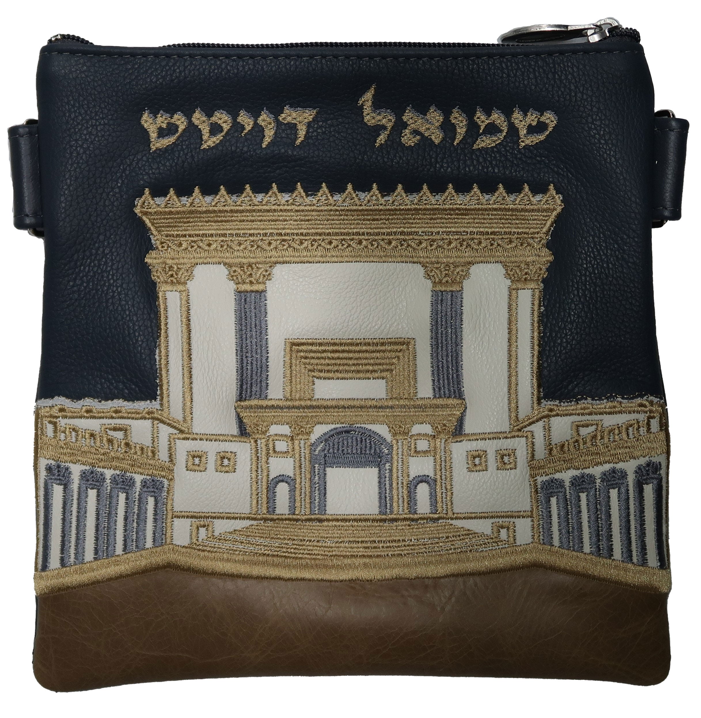 Royal Bais Hamikdash design made with different leathers. A true work of art