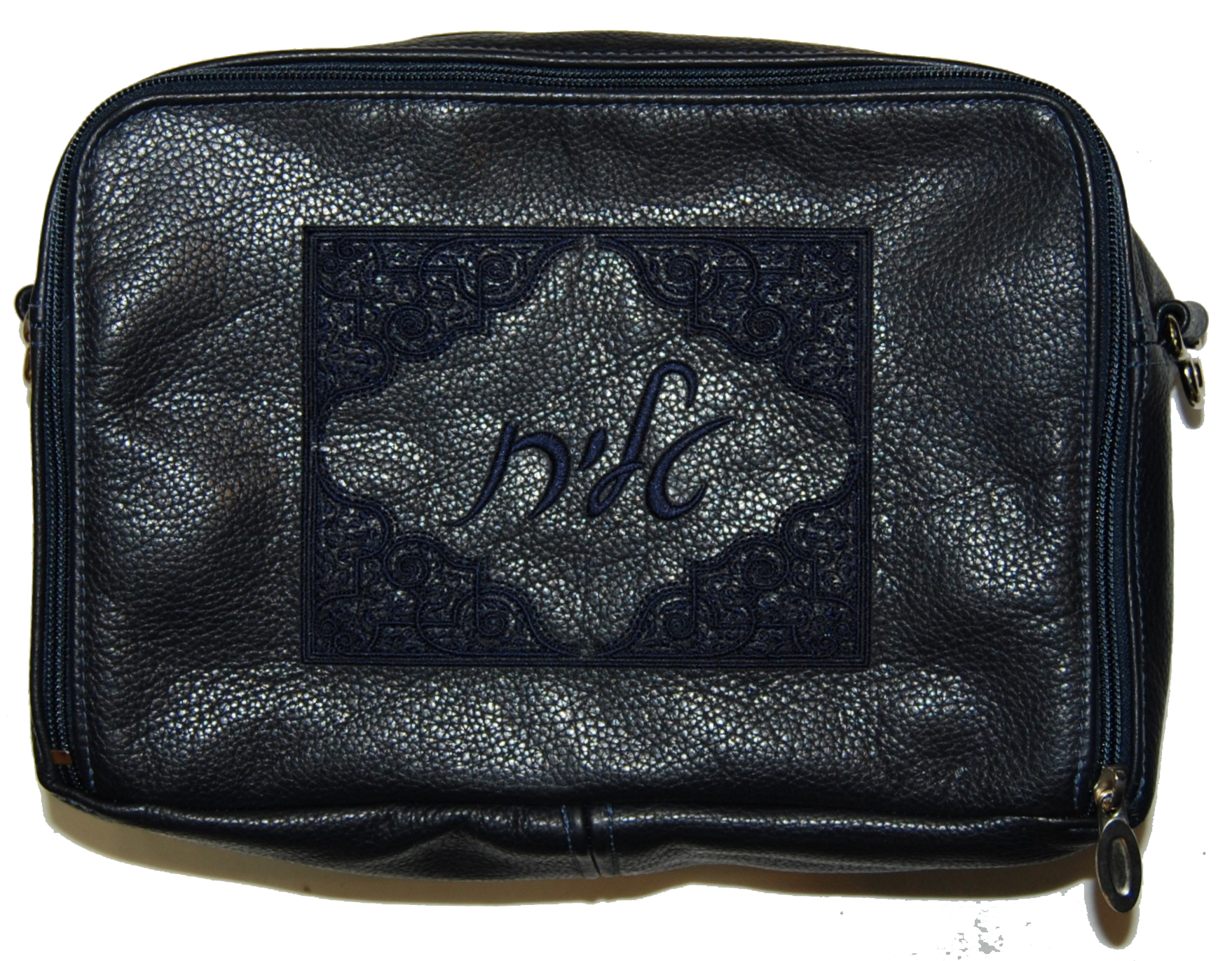 Classic Leather Travel Bag Single Color Oriental Motif