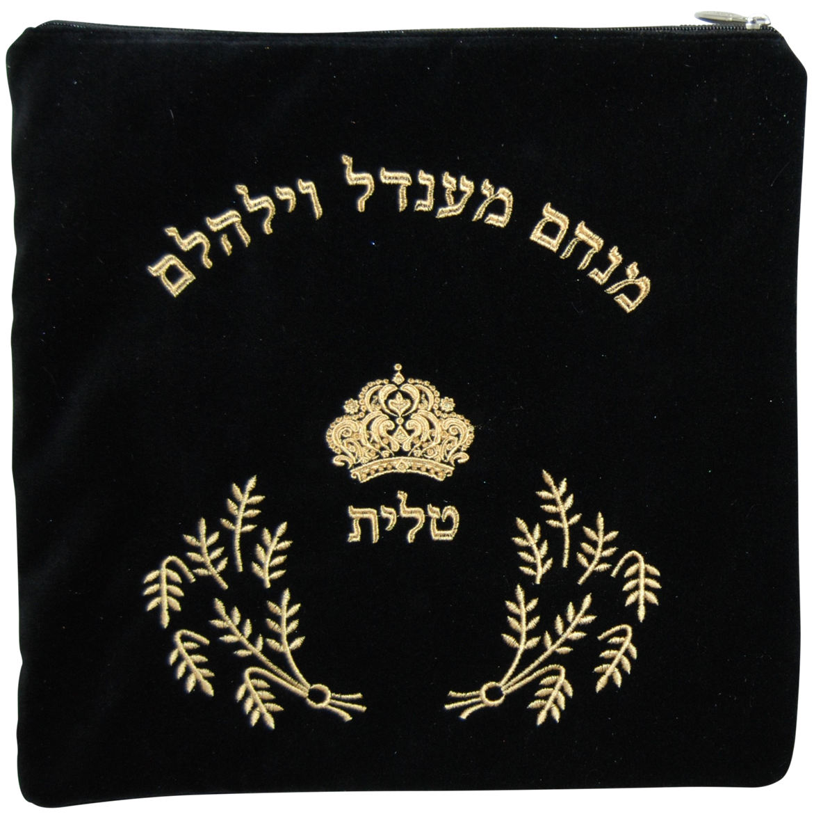 Velvet Tallis Bag with Wheat Stalks