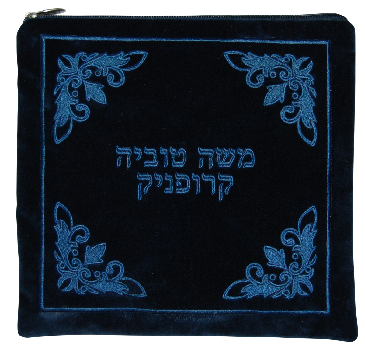 Velvet tallis and tfillin corner Swirl full Frame design