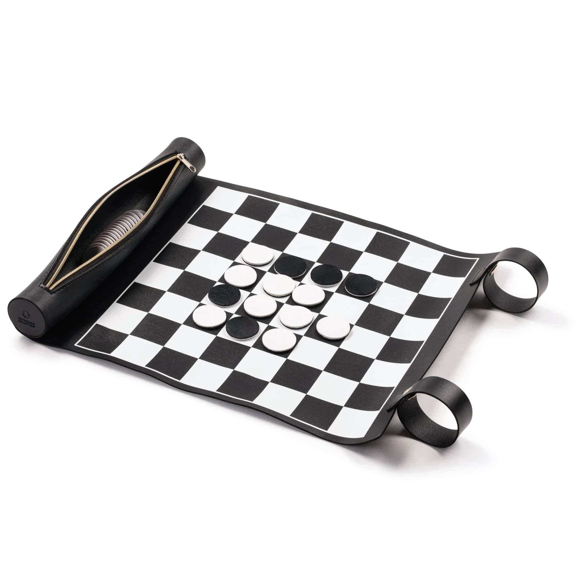 Leather Othello/Checkers Game