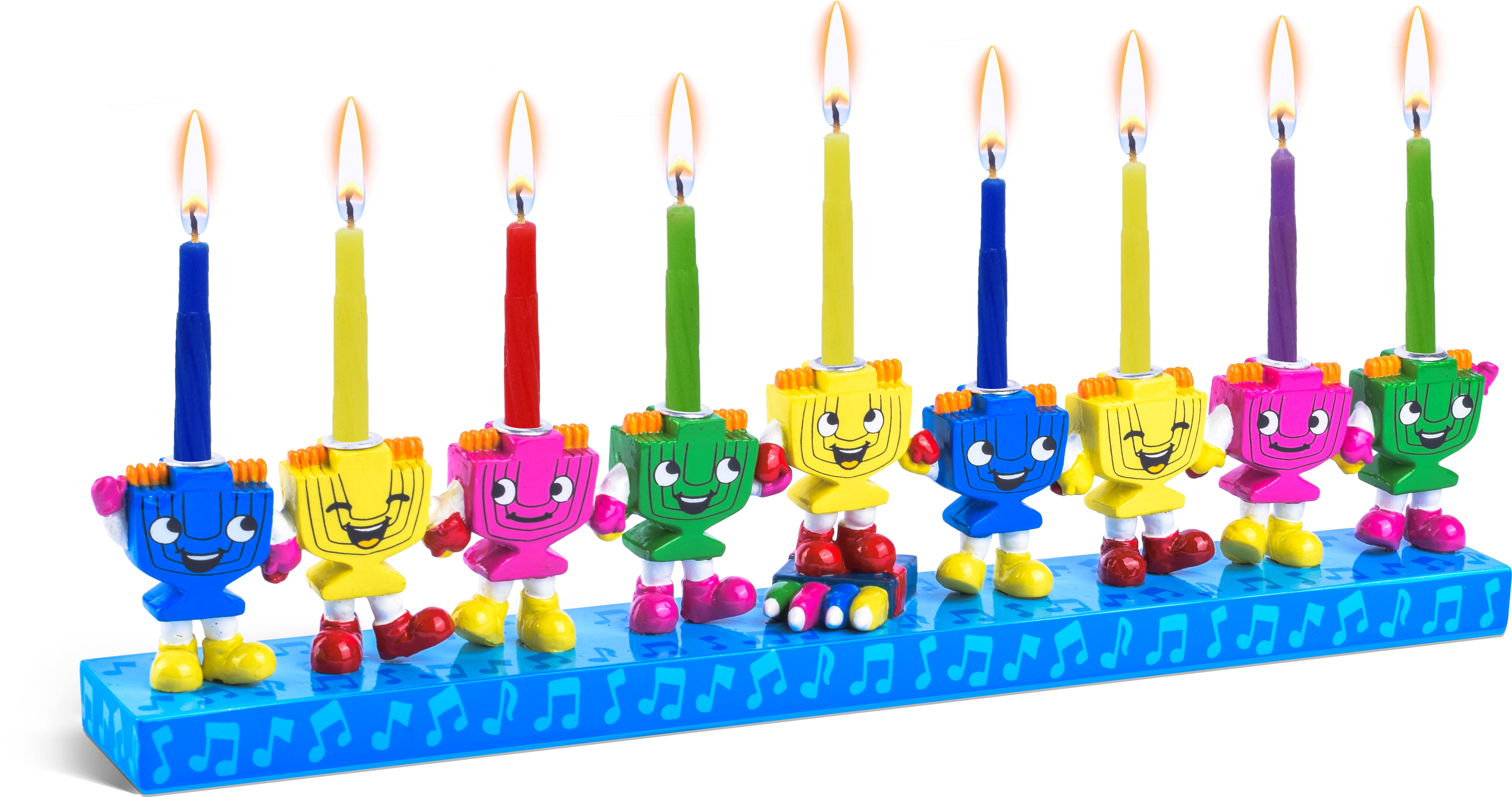 Resin Menorah - Dancing Menorahs