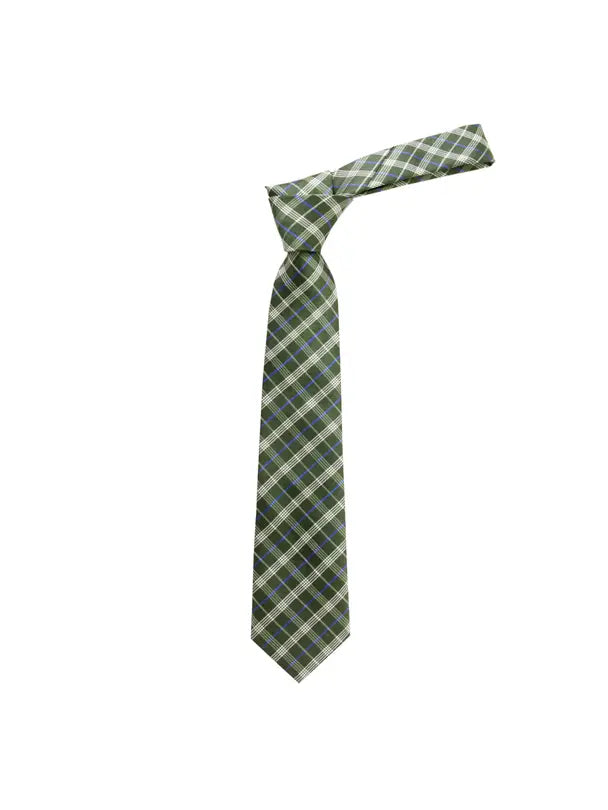 Boy's Plaid Olive Fashion Tie