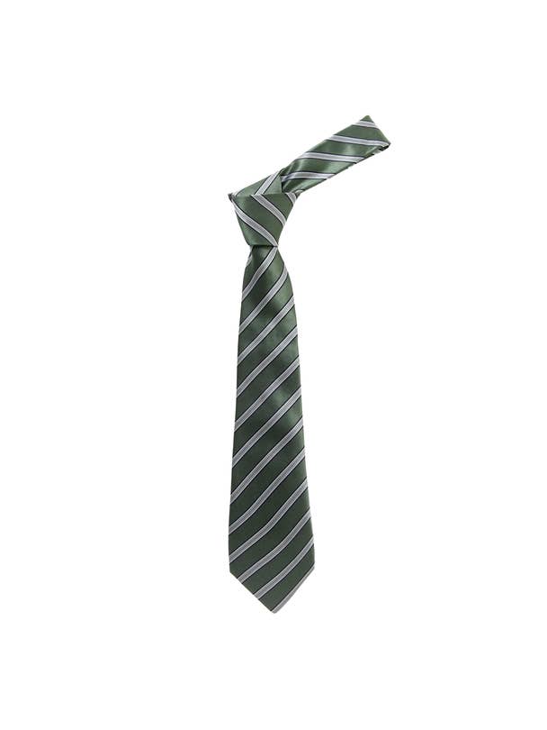 Boy's Shadow Stripes Olive Fashion Tie