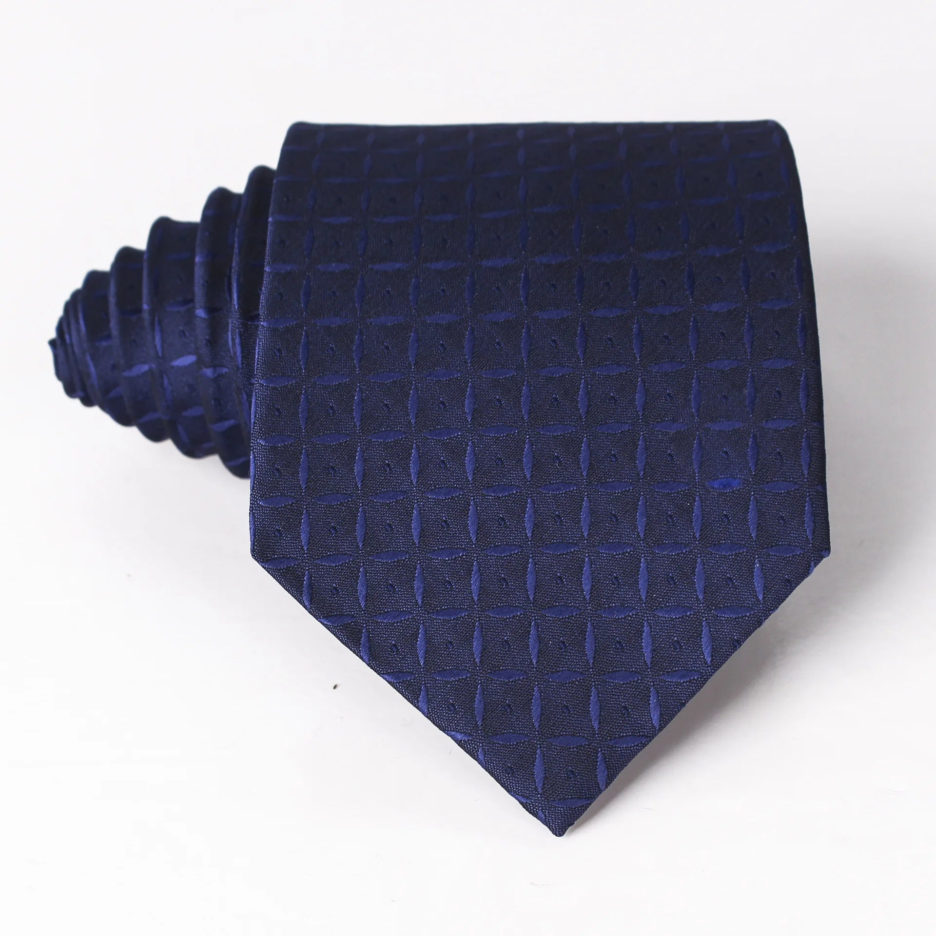 Navy with hidden square desin tie 8cm