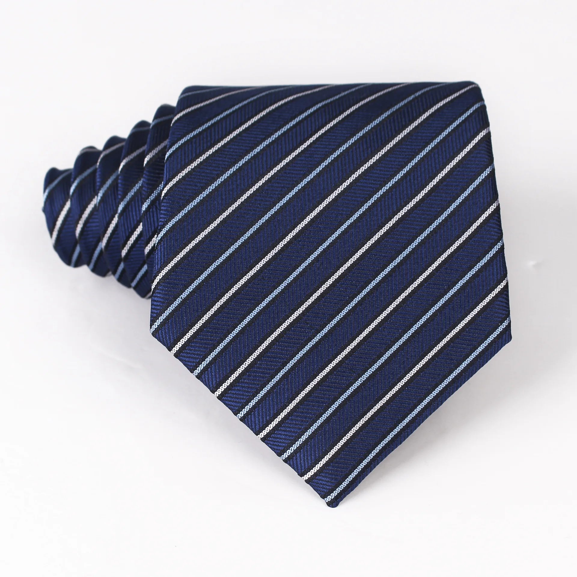 Navy with thin stripes tie   8cm