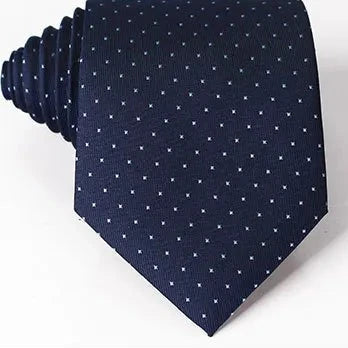 Blue Men's Tie with small dots