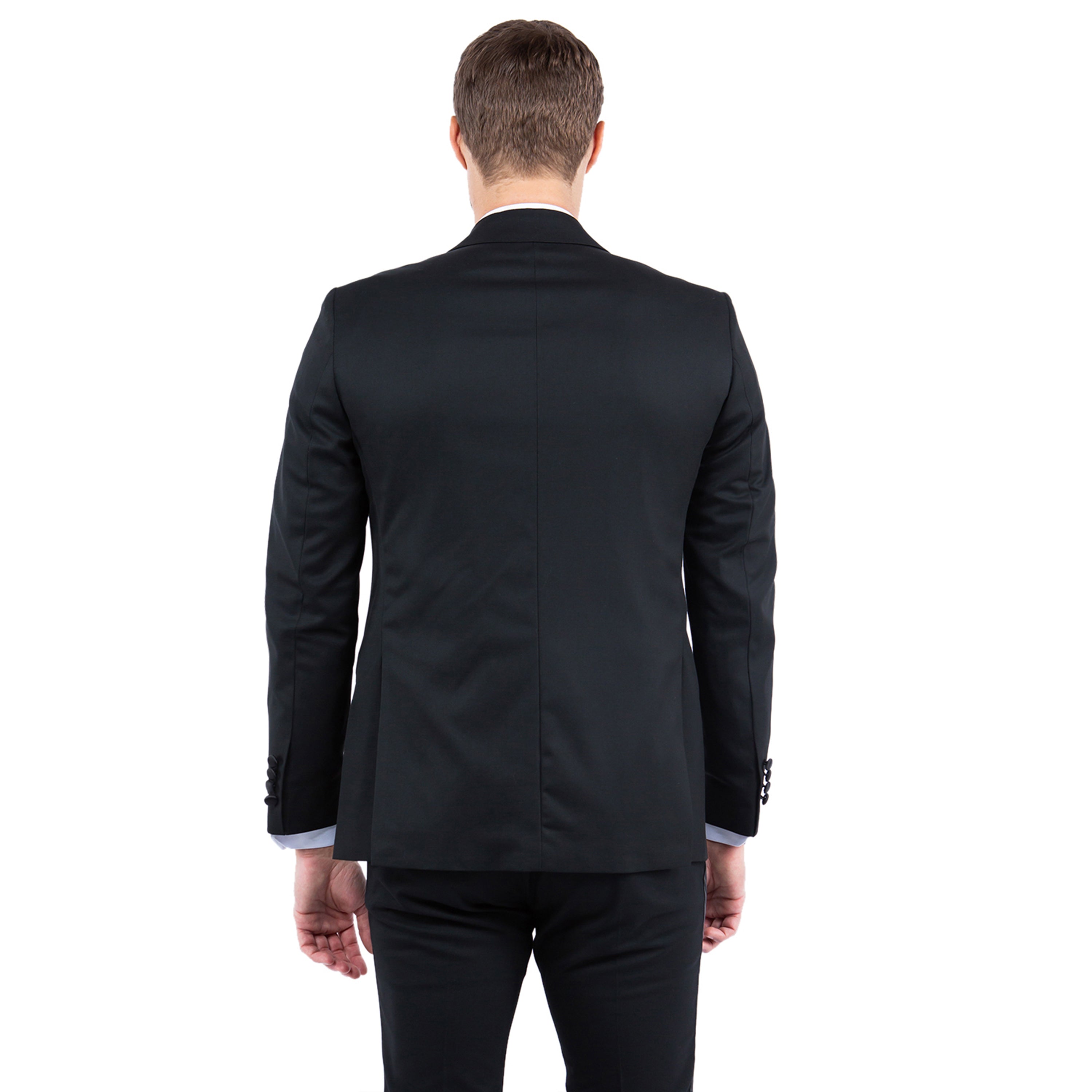 Men's Tailored-Fit Suits Separates Tuxedo Jacket w/ Peak Lapel