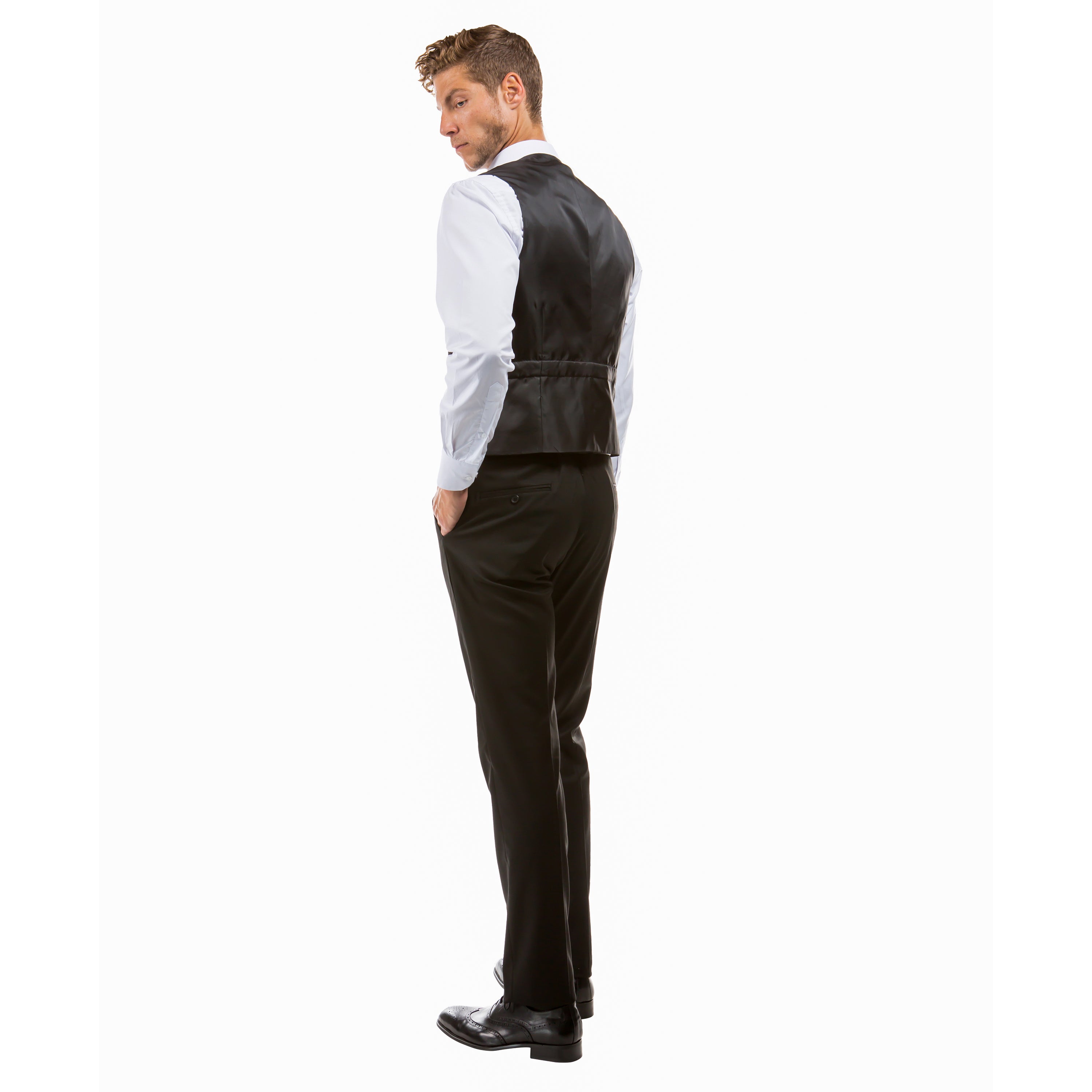 Men's Tailored-Fit Suits Separates Vest