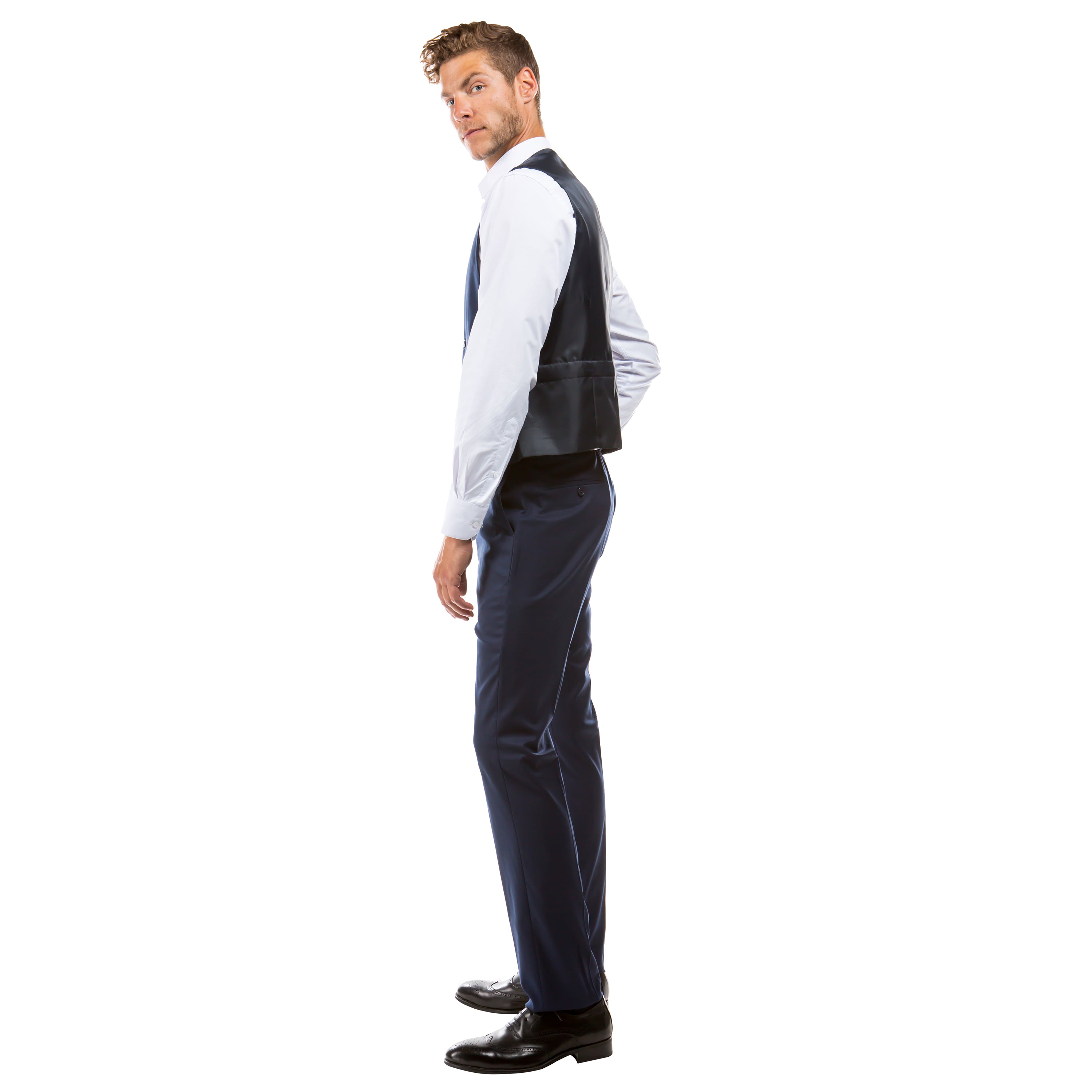 Men's Tailored-Fit Suits Separates Vest