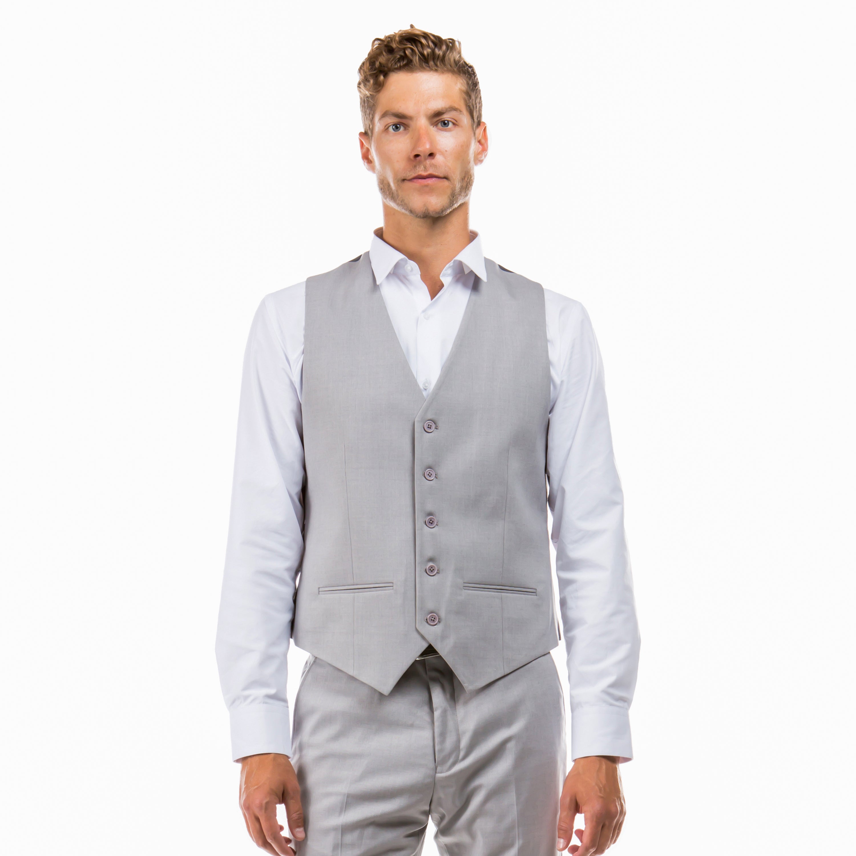 Men's Tailored-Fit Suits Separates Vest