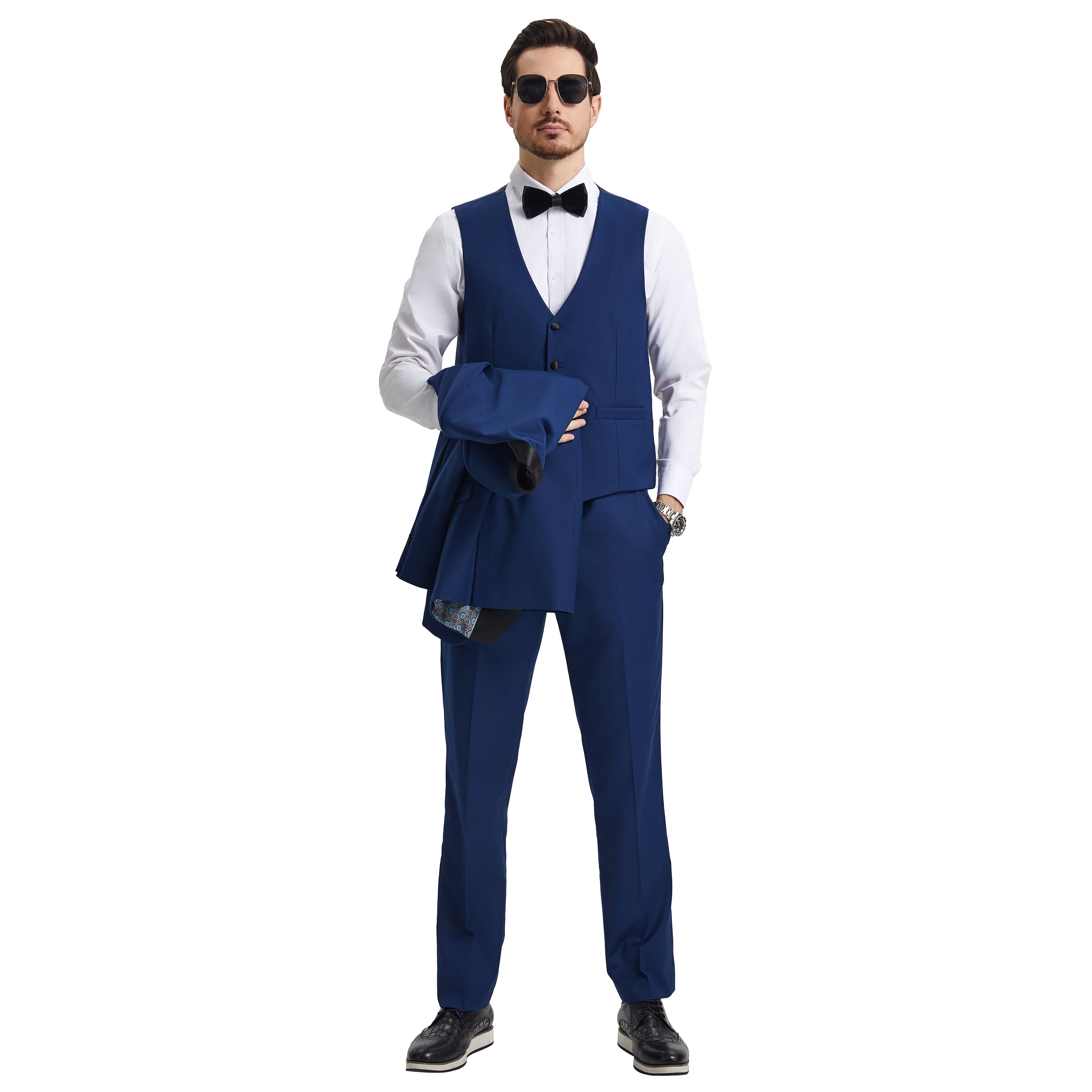 Men's Stacy Adams Hybrid-Fit 3pc Tuxedo Set