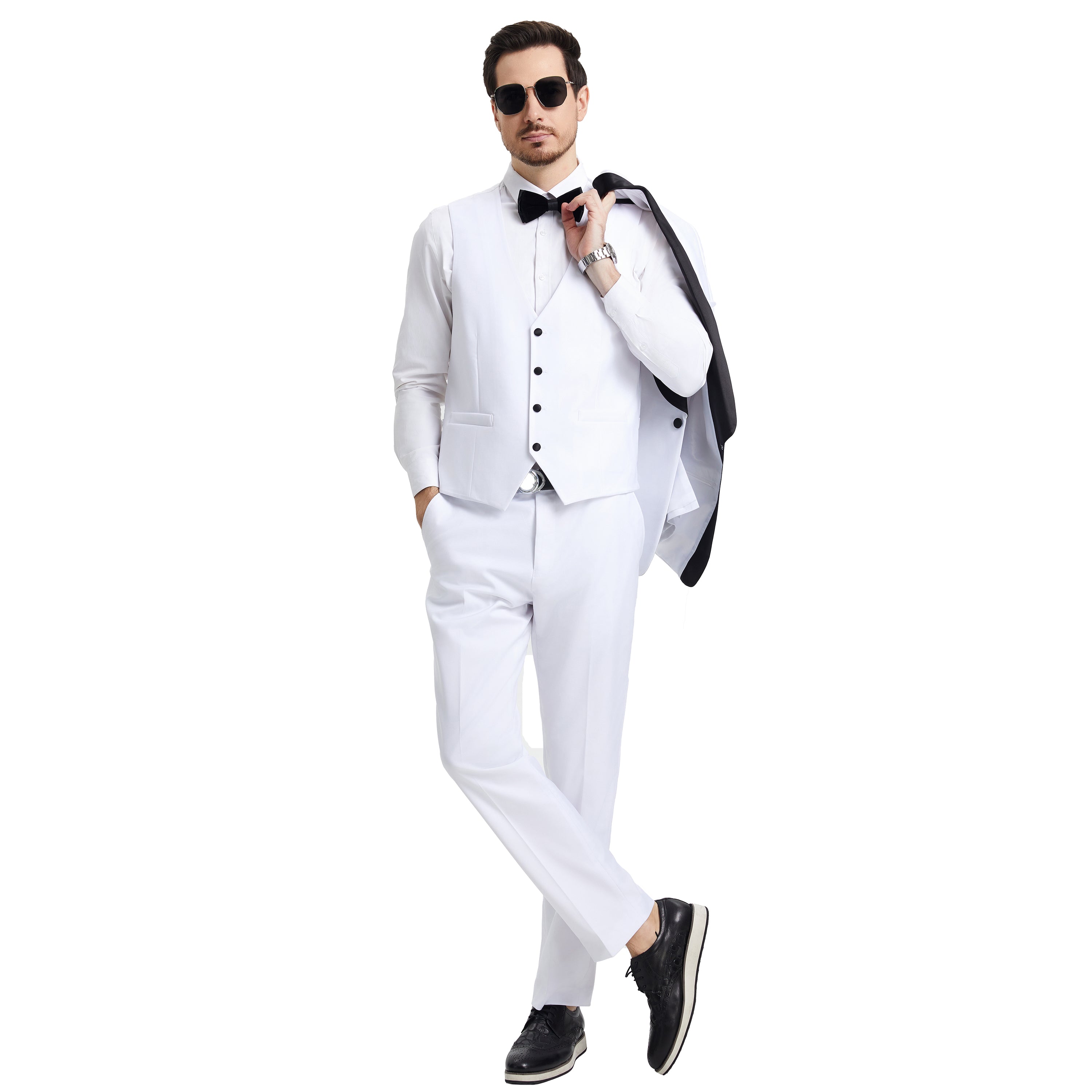 Men's Stacy Adams Hybrid-Fit 3pc Tuxedo Set