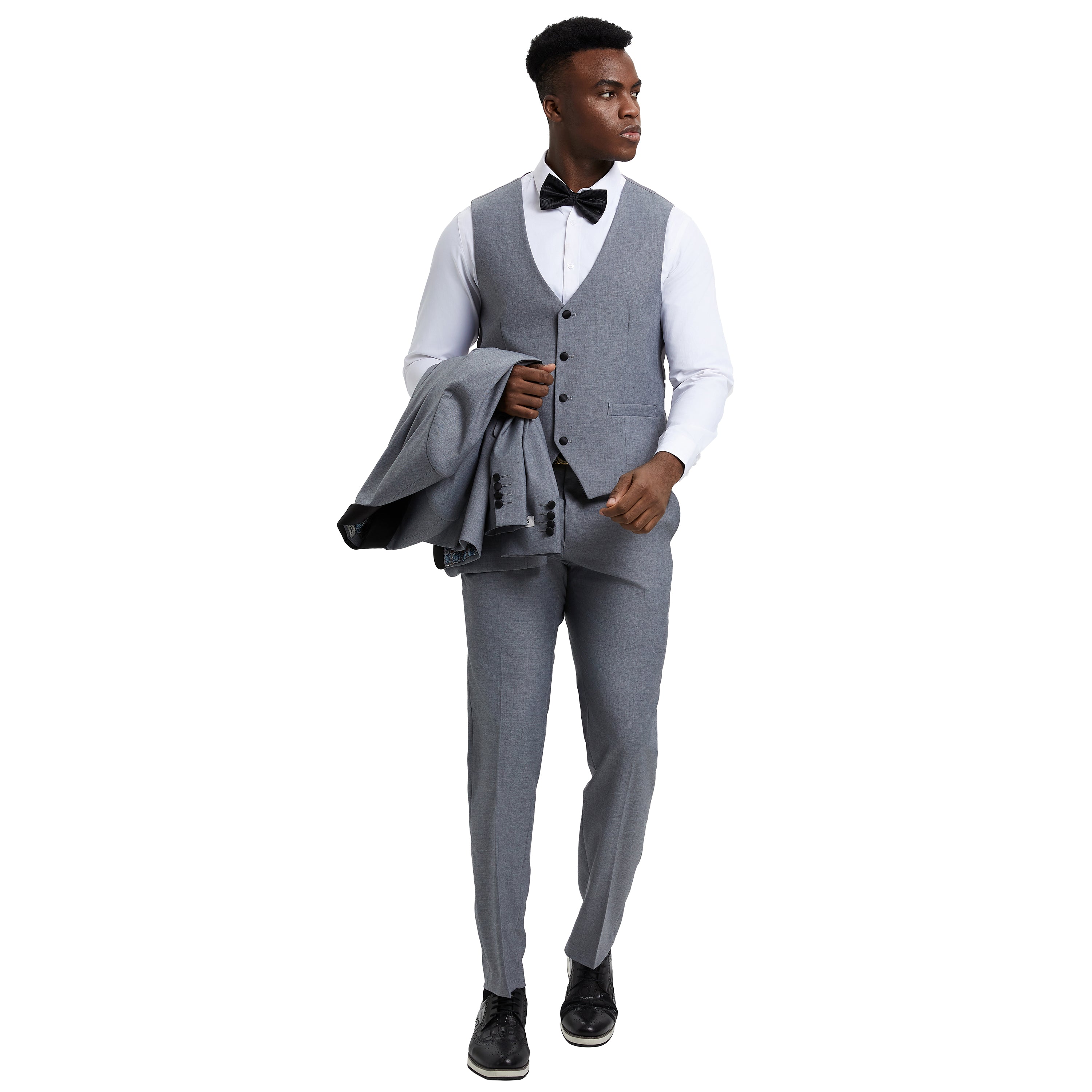 Men's Stacy Adams Hybrid-Fit 3pc Tuxedo Set