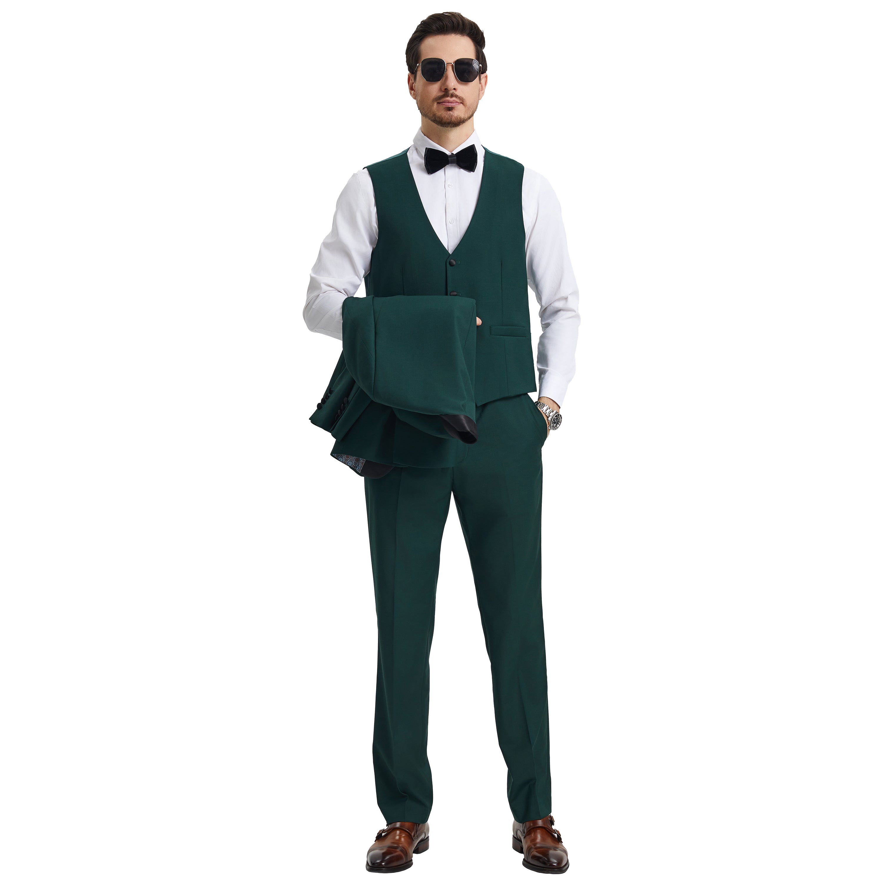 Men's Stacy Adams Hybrid-Fit 3pc Tuxedo Set