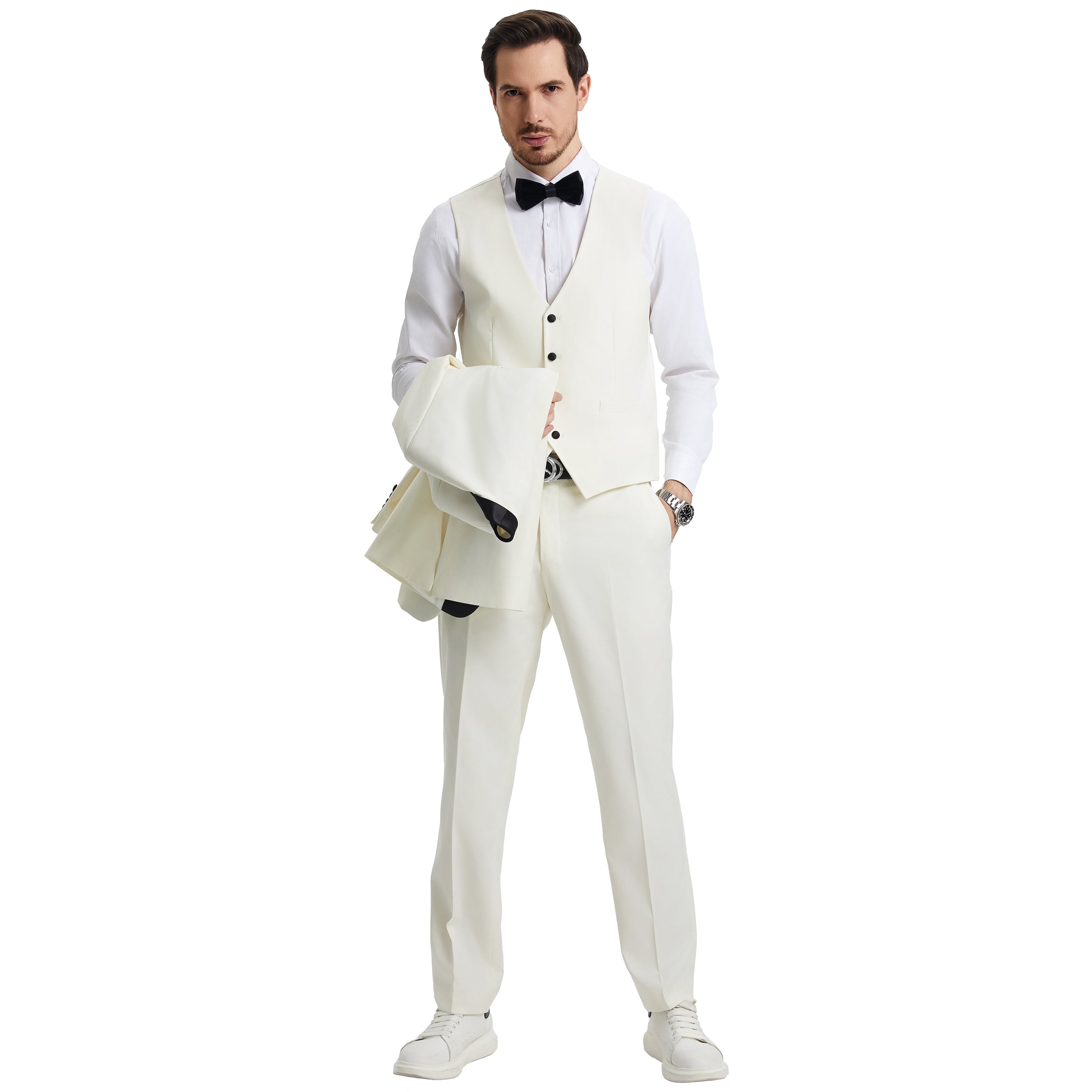 Men's Stacy Adams Hybrid-Fit 3pc Tuxedo Set