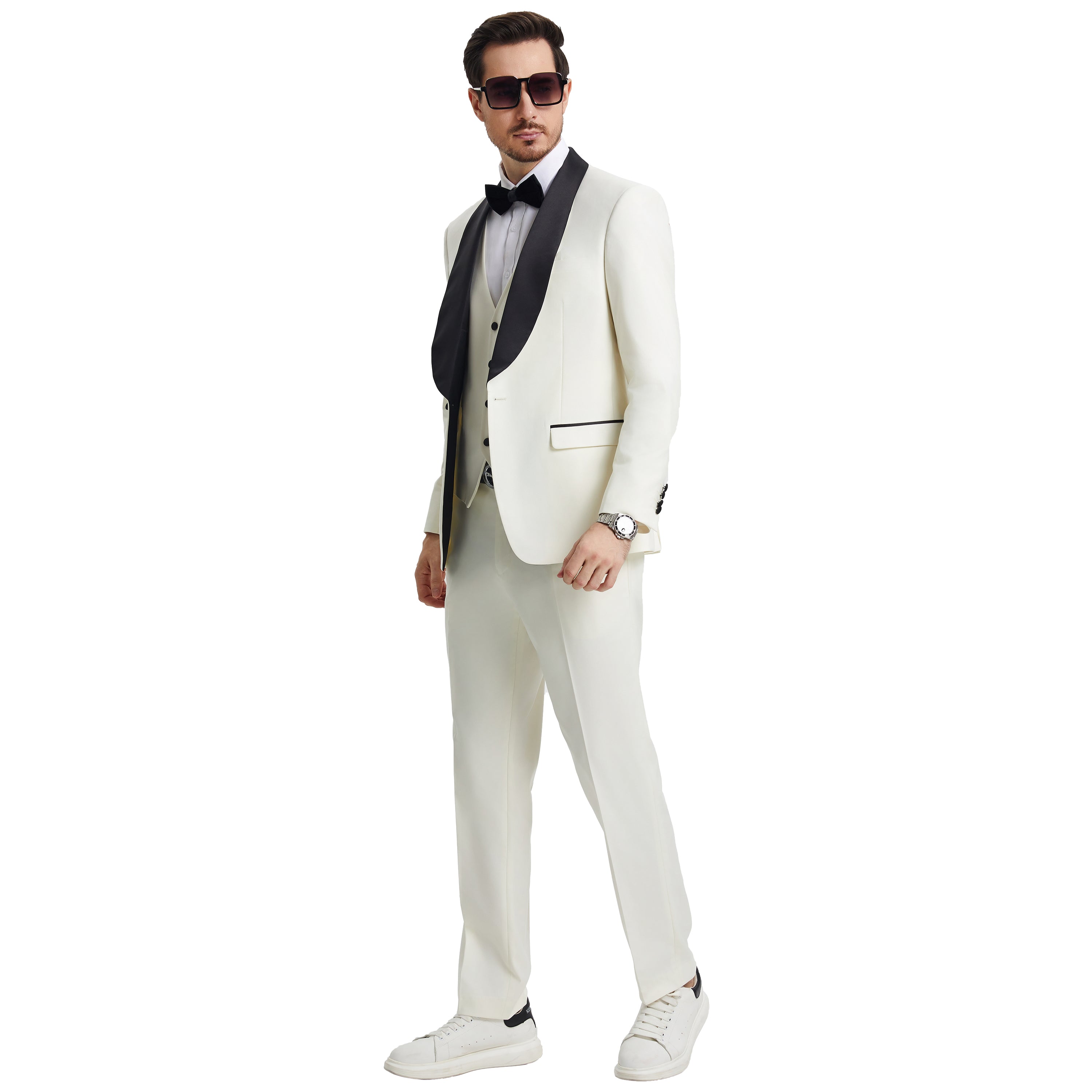 Men's Stacy Adams Hybrid-Fit 3pc Tuxedo Set