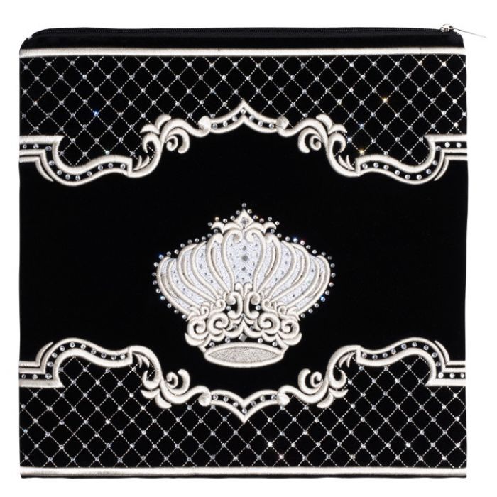 Tefillin Bag Crown Design Black