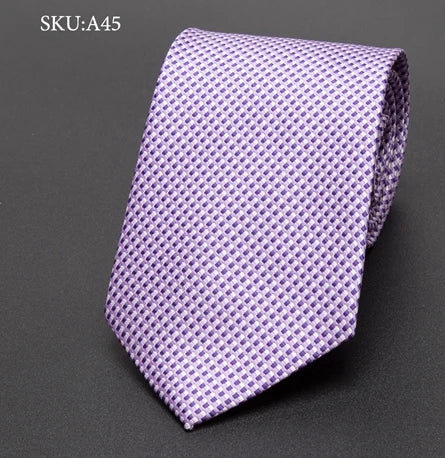 Pink/Purple geometric tie 6cm