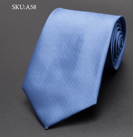 Silky blue tie 6cm