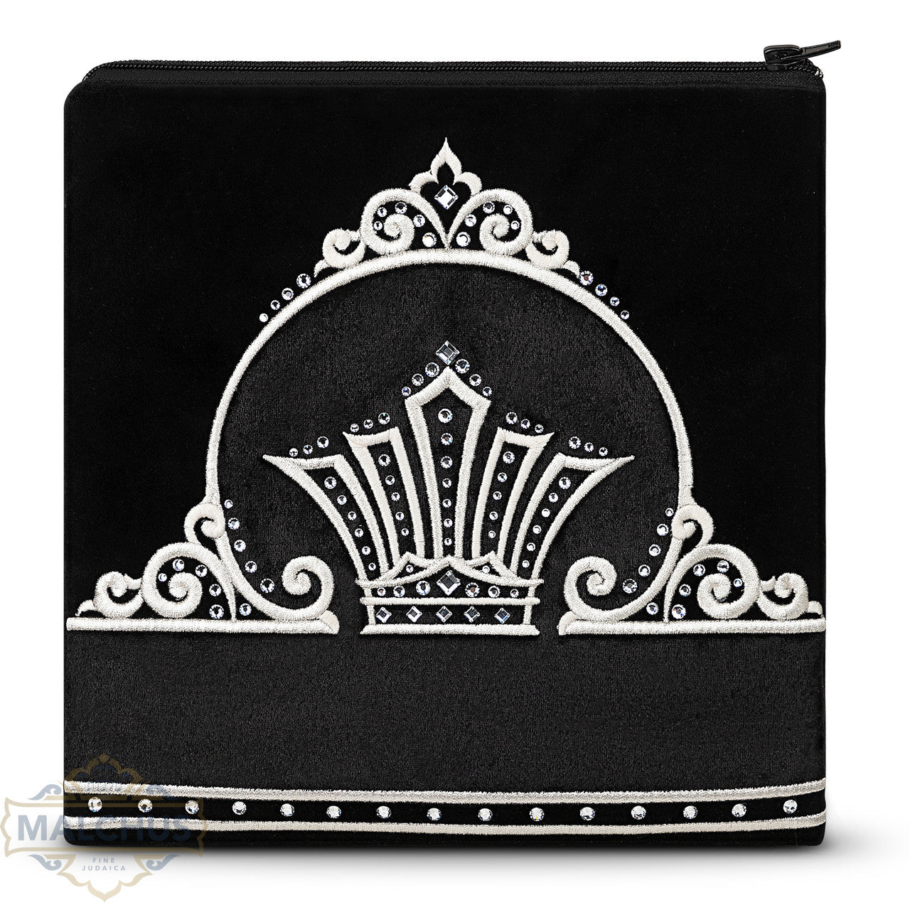 Bag #850 Black Velvet & Silver Emb