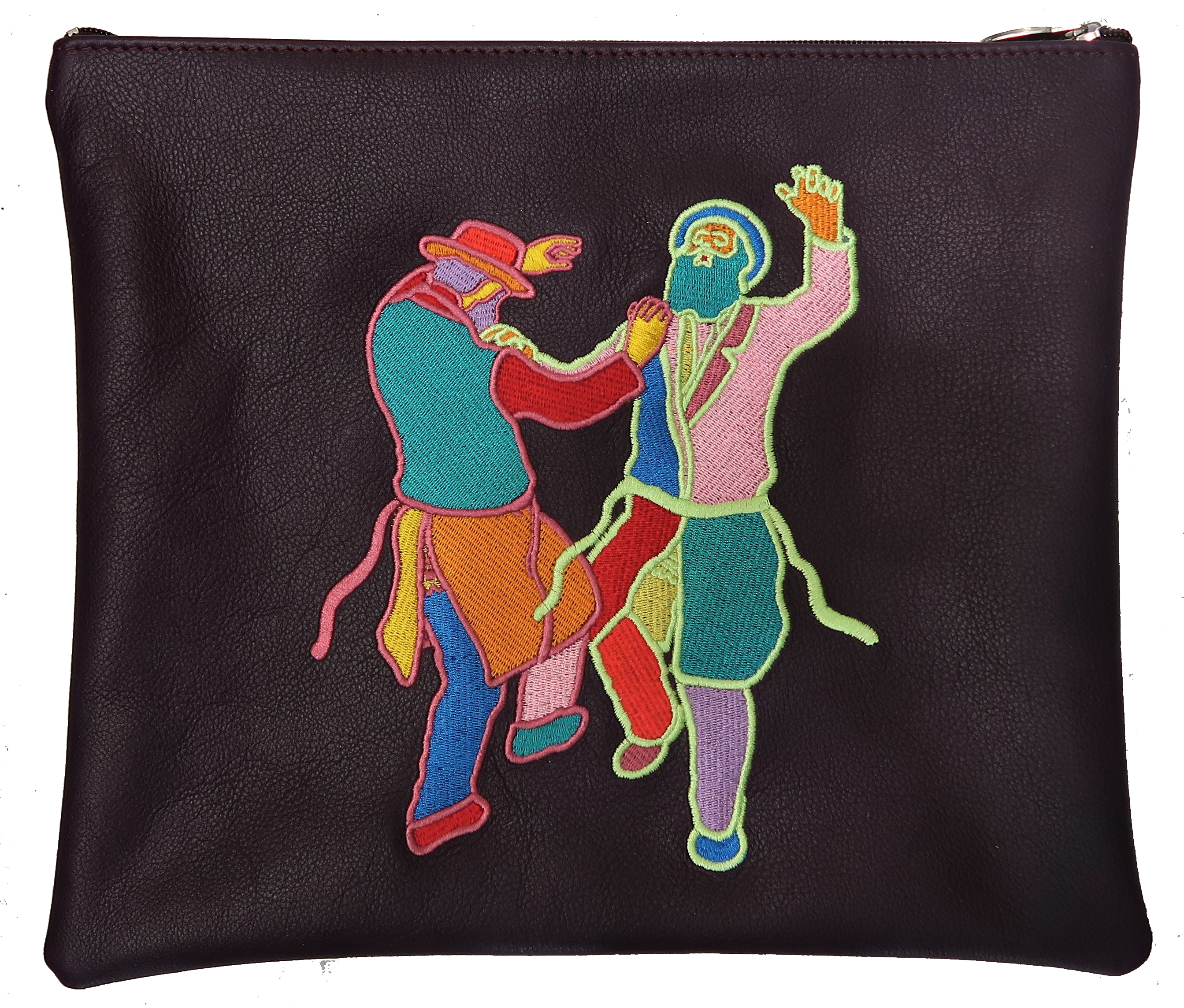 Tallis Tefilin bag with dancing Rabbis Chassidim