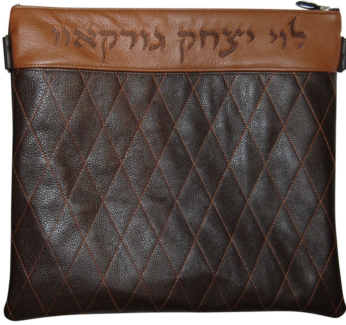 Tan Embroidered diamond with coordinating tan stripe for the name