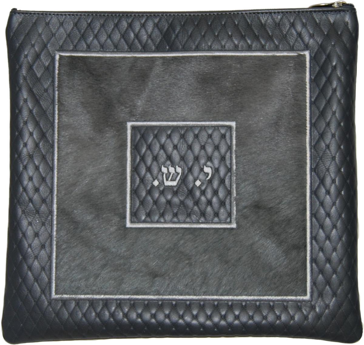 Hair on Hide Square frame on grey diamond