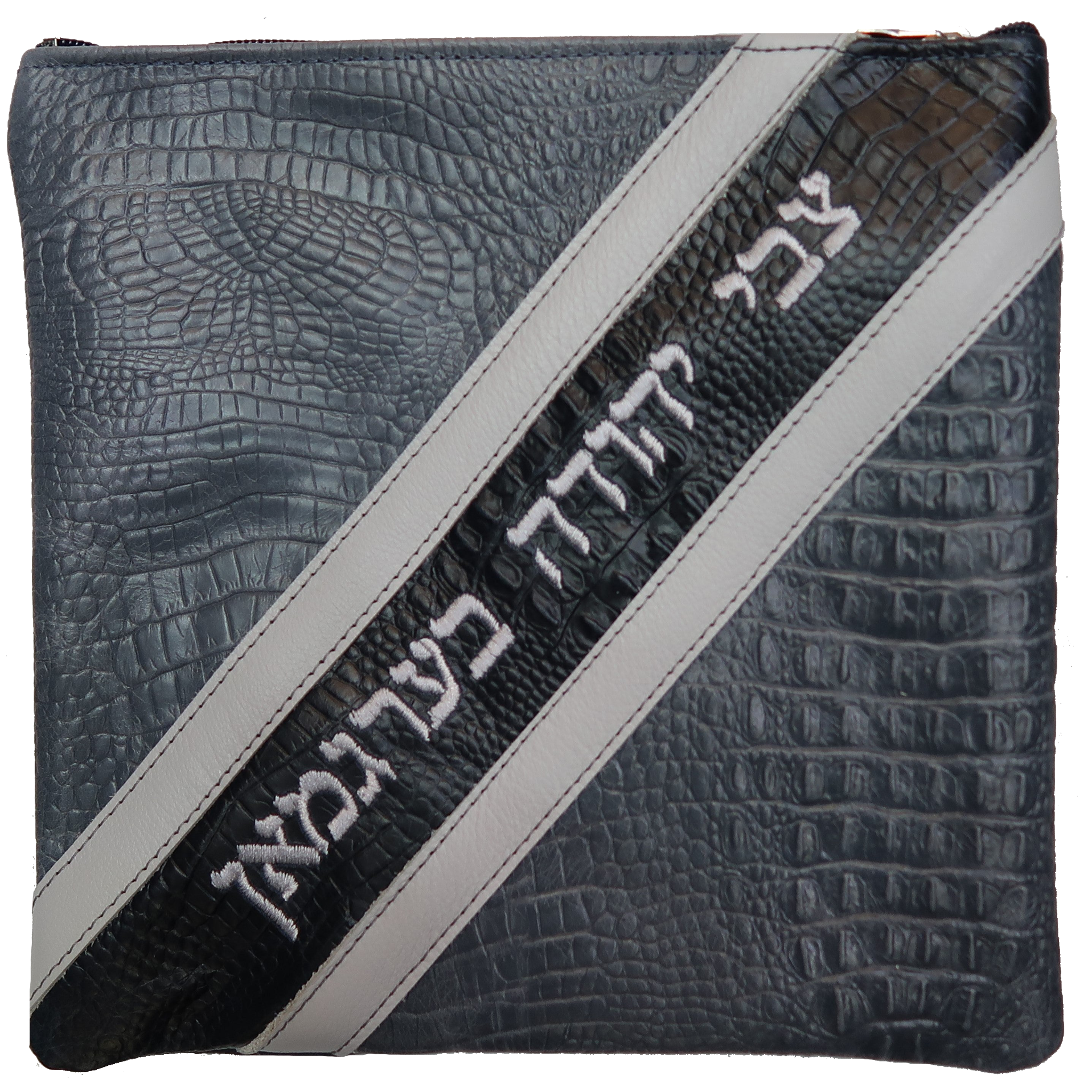 Leather Tallis & Tefilin Bag 3 Piece angle design