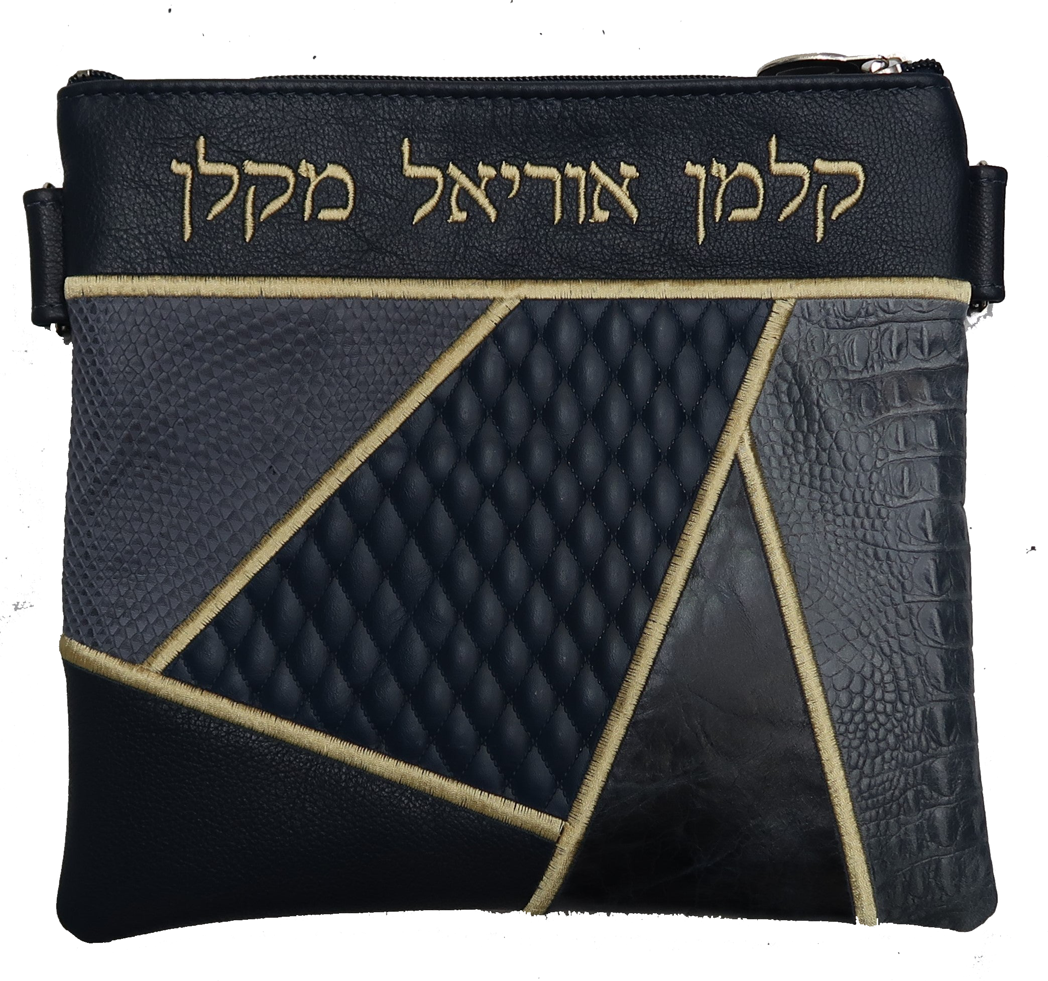 Geometric design Tallis and Tefillin bag set