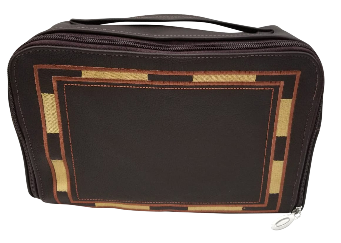 Travel Bag with Full Square Frame Embroidered